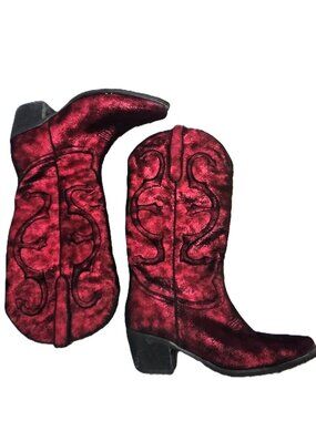GPX Red METALLIC  Western Cowboy Boots